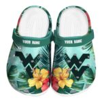 West Virginia Mountaineers Tropical Vibes Crocs Fashion forward
