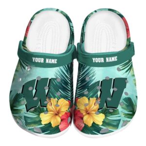 Wisconsin Badgers Tropical Vibes Crocs Fashion forward
