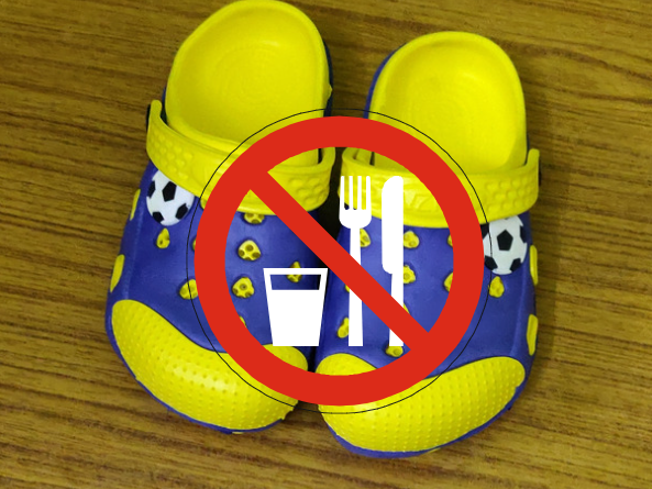 You cannot and should not eat Crocs