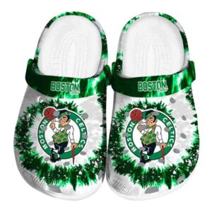 boston celtics radiant burst effect crocs fashion forward