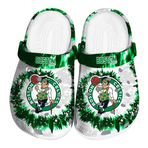 boston celtics radiant burst effect crocs fashion forward