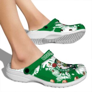 boston celtics splatter graphics crocs new arrival