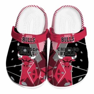 chicago bulls geometric background crocs fashion forward