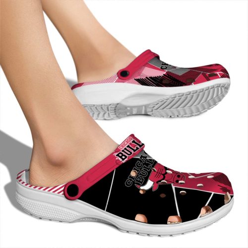 chicago bulls geometric background crocs new arrival