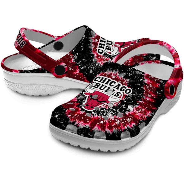 chicago bulls radiant burst effect crocs premium grade