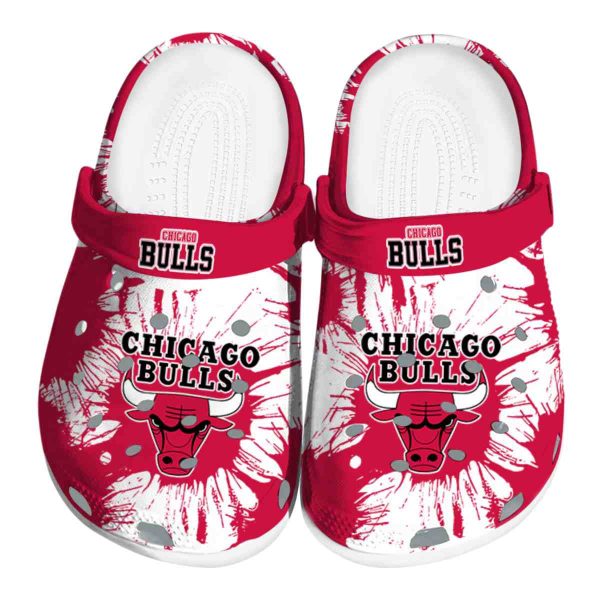 chicago bulls splatter graphics crocs fashion forward