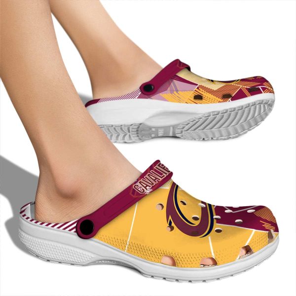 cleveland cavaliers geometric background crocs new arrival