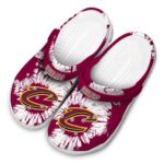 cleveland cavaliers splatter graphics crocs fashion forward