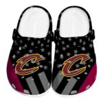 cleveland cavaliers stellar stripes theme crocs fashion forward