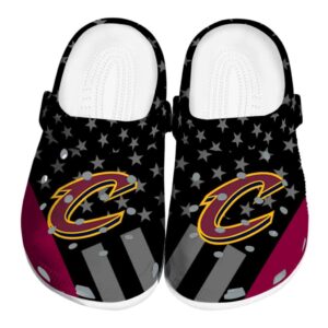 cleveland cavaliers stellar stripes theme crocs fashion forward