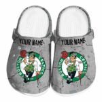 custom boston celtics cracked texture crocs fashion forward