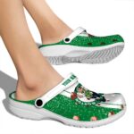 custom boston celtics vertical stripes crocs fashion forward