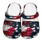 custom chicago bulls patriotic stripes crocs fashion forward