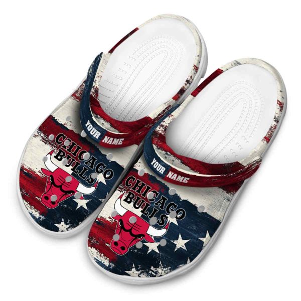 custom chicago bulls patriotic stripes crocs top rated