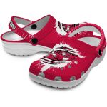 custom chicago bulls splash motif background crocs fashion forward