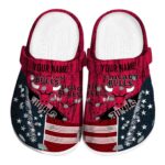 custom chicago bulls star spangled side pattern crocs fashion forward