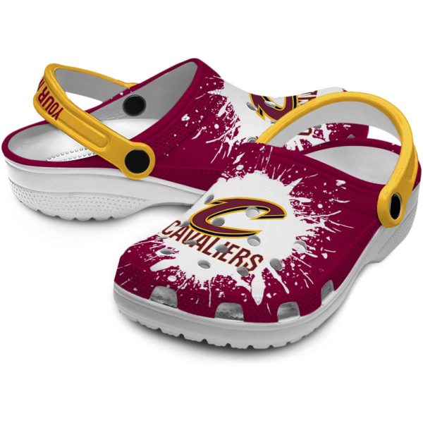 custom cleveland cavaliers splash art crocs premium grade