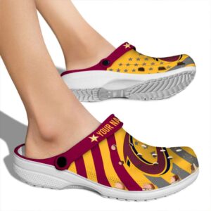 custom cleveland cavaliers star spangled graphic crocs new arrival