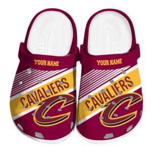 custom cleveland cavaliers vibrant dual tone crocs fashion forward