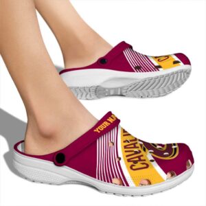 custom cleveland cavaliers vibrant dual tone crocs new arrival