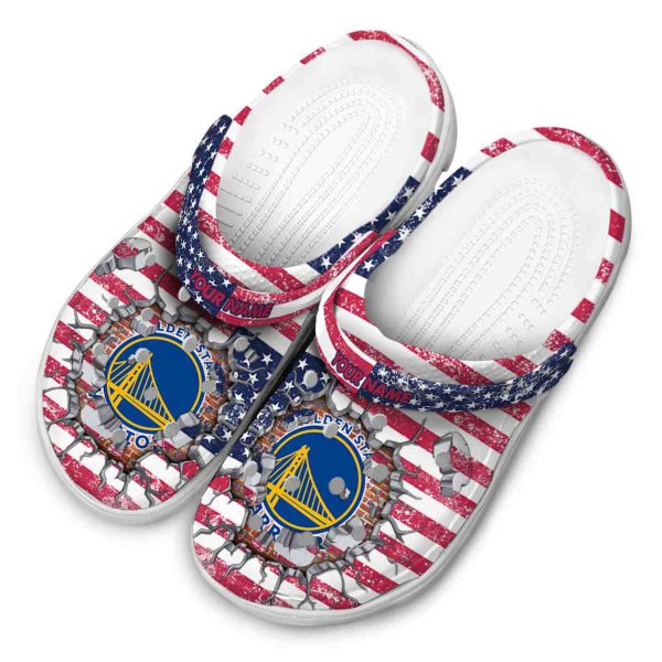 custom golden state warriors freedom splinter crocs top rated