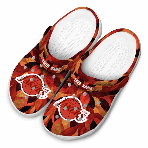 custom los angeles lakers autumn leaves crocs top rated