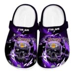 custom los angeles lakers gothic skull crocs fashion forward