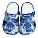 custom los angeles lakers ocean waves crocs fashion forward