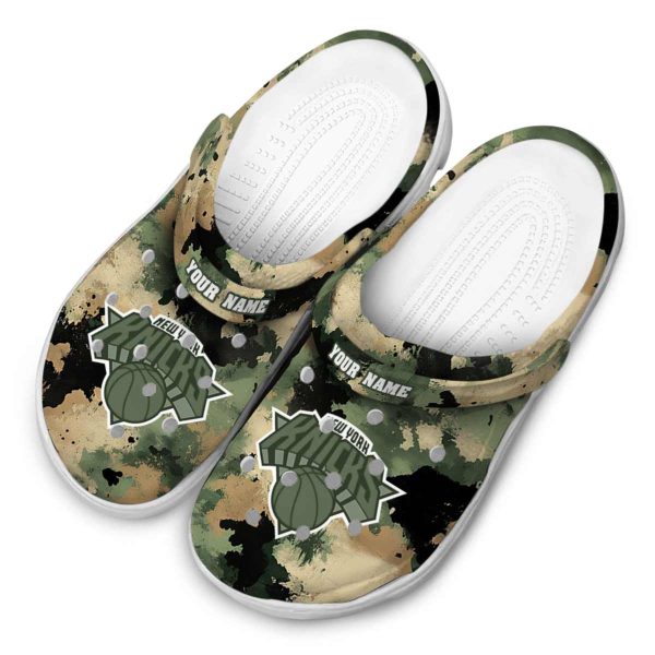 custom new york knicks camouflage craze crocs top rated