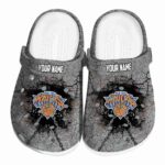 custom new york knicks cracked ground texture crocs fashion forward
