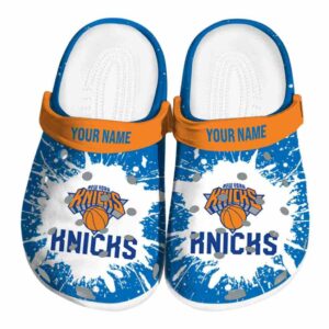 custom new york knicks splash art crocs fashion forward