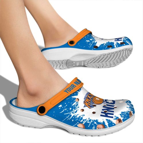 custom new york knicks splash art crocs new arrival