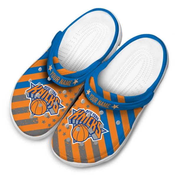 custom new york knicks star spangled graphic crocs top rated