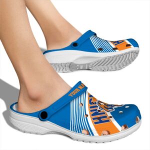custom new york knicks vibrant dual tone crocs new arrival