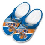 custom new york knicks vibrant dual tone crocs fashion forward