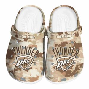 custom oklahoma city thunder desert camo crocs fashion forward