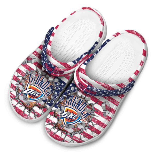 custom oklahoma city thunder freedom splinter crocs top rated