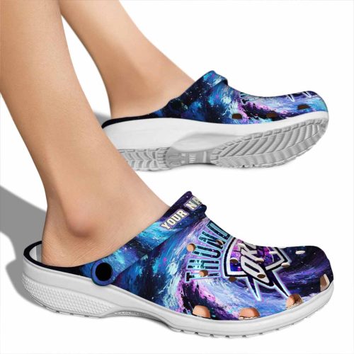 custom oklahoma city thunder galaxy swirl crocs new arrival
