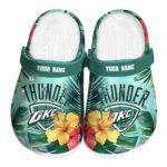 custom oklahoma city thunder tropical vibes crocs fashion forward