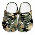 customized chicago bulls camouflage craze crocs fashion forward