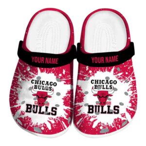 customized chicago bulls splash art crocs fashion forward