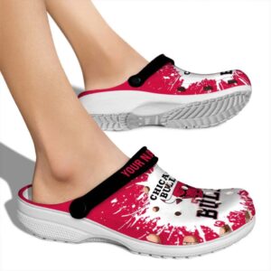 customized chicago bulls splash art crocs new arrival