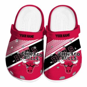 customized chicago bulls vibrant dual tone crocs fashion forward