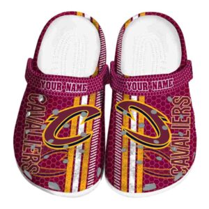 customized cleveland cavaliers contrasting stripes crocs fashion forward