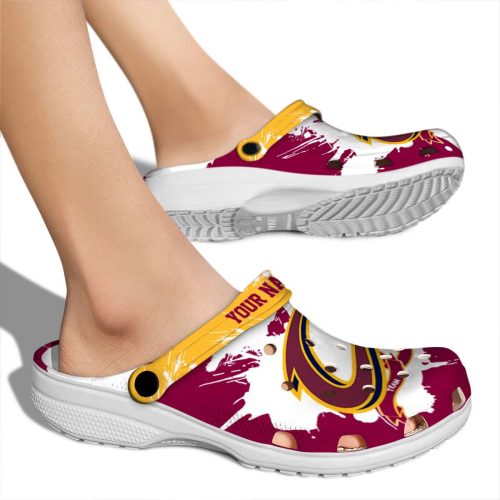customized cleveland cavaliers splatter pattern crocs new arrival