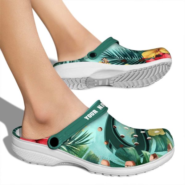 customized cleveland cavaliers tropical vibes crocs new arrival