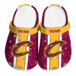customized cleveland cavaliers vertical stripes crocs fashion forward
