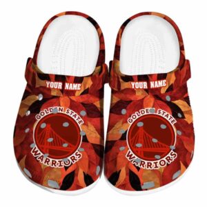 customized golden state warriors autumn leaves crocs fashion forward