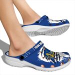 customized golden state warriors splash motif background crocs fashion forward