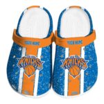 customized new york knicks vertical stripes crocs fashion forward